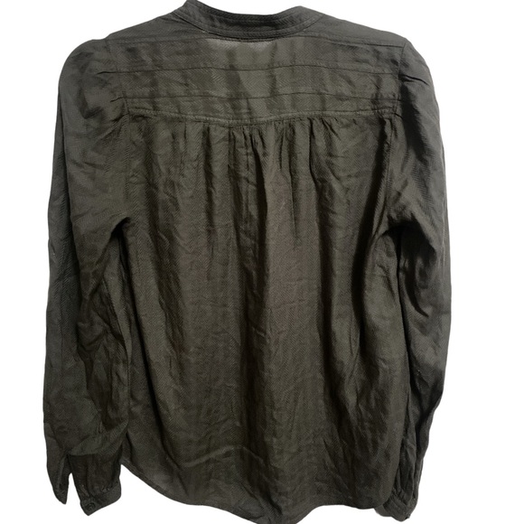 NWOT! LUCKY BRAND Textured Jacquard Modal Long Sleeve Crewneck Button Up Small - Picture 2 of 9